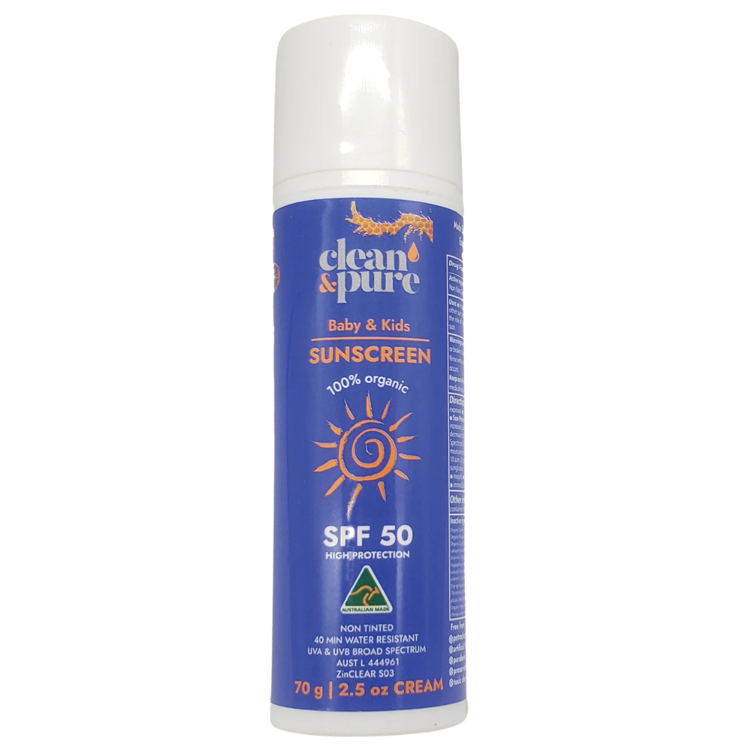 Clean & Pure Organic Baby & Kids Sunscreen 70g