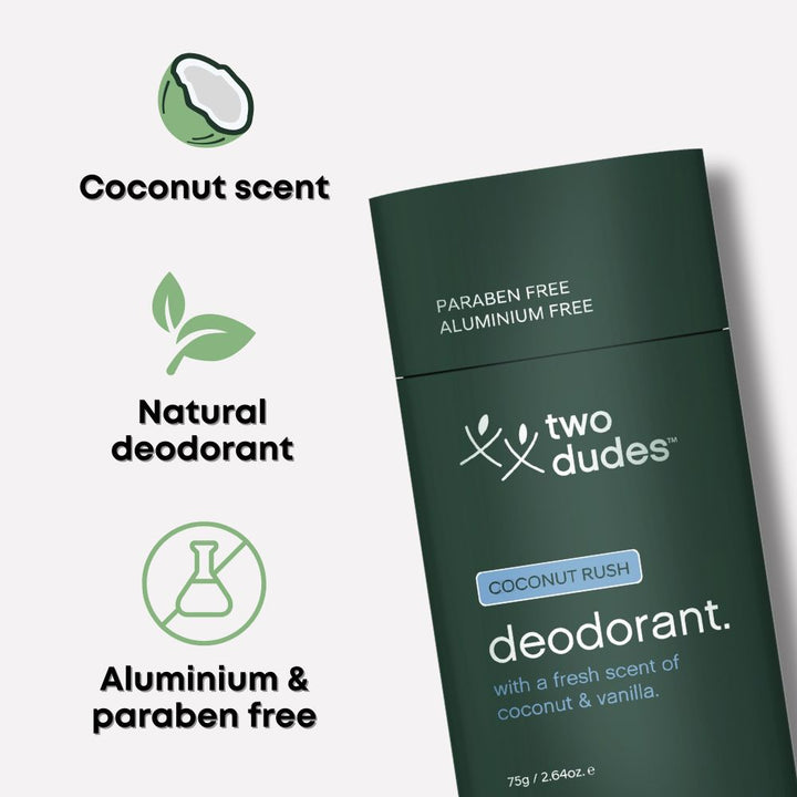 Two Dudes Deodorant Stick Coconut Rush 75g