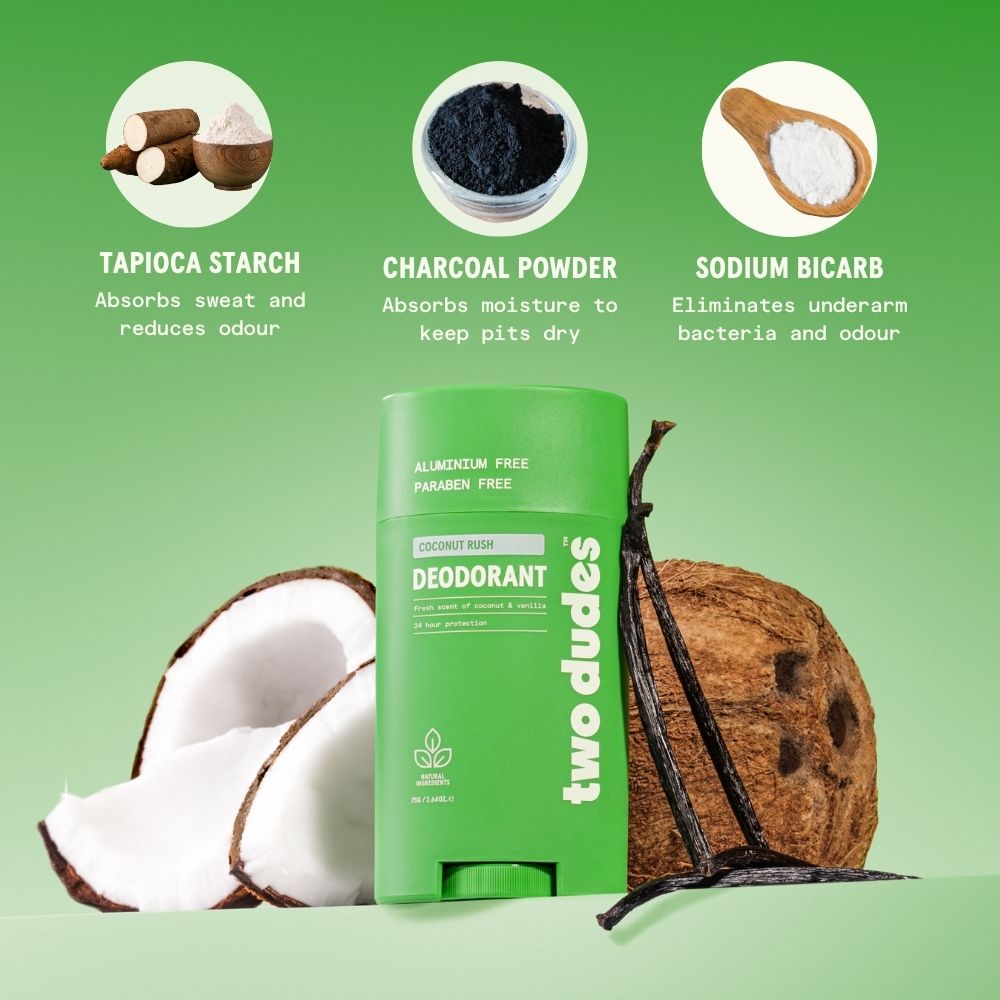 Two Dudes Deodorant Stick Coconut Rush 75g