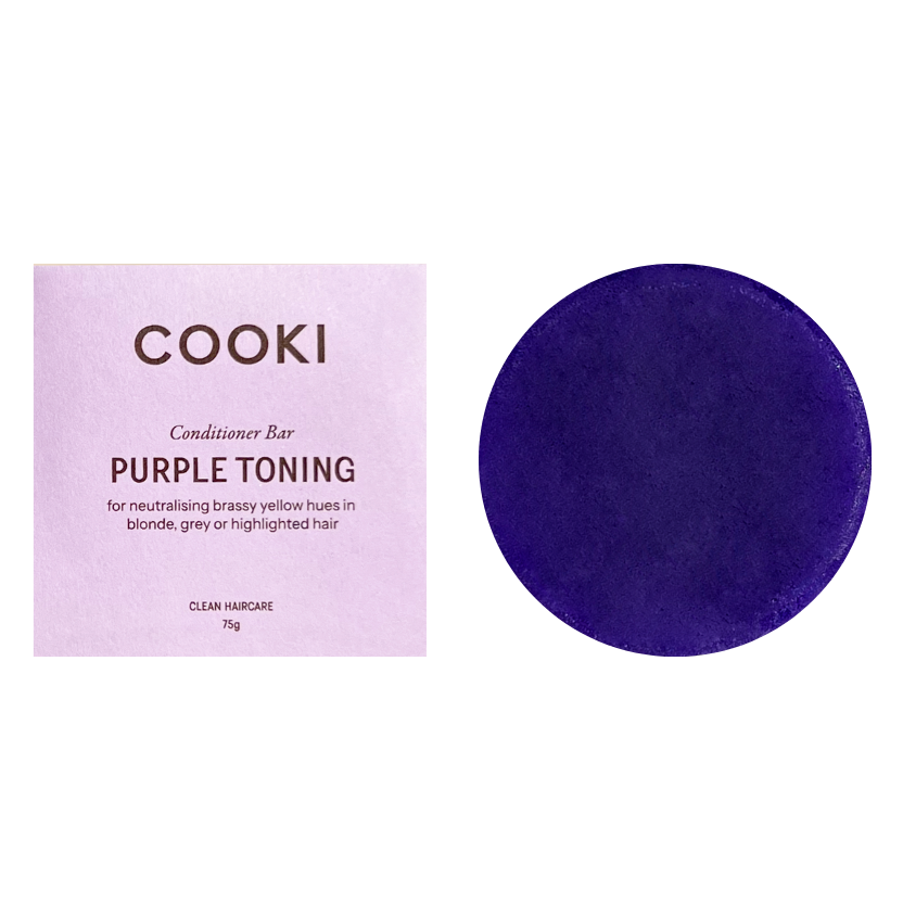 Cooki Haircare Purple Toning Conditioner Bar In Box 75g