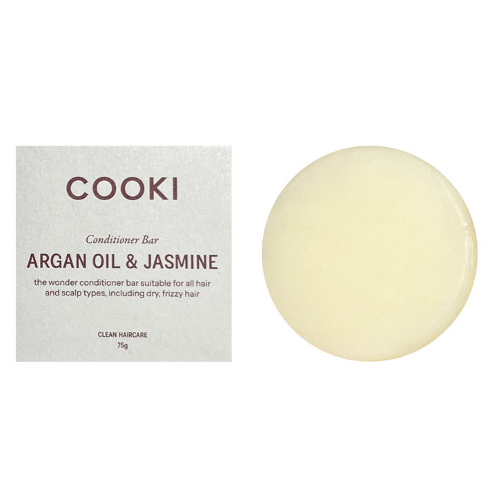 Cooki Haircare Argan Oil & Jasmine Conditioner Bar In Box 75g