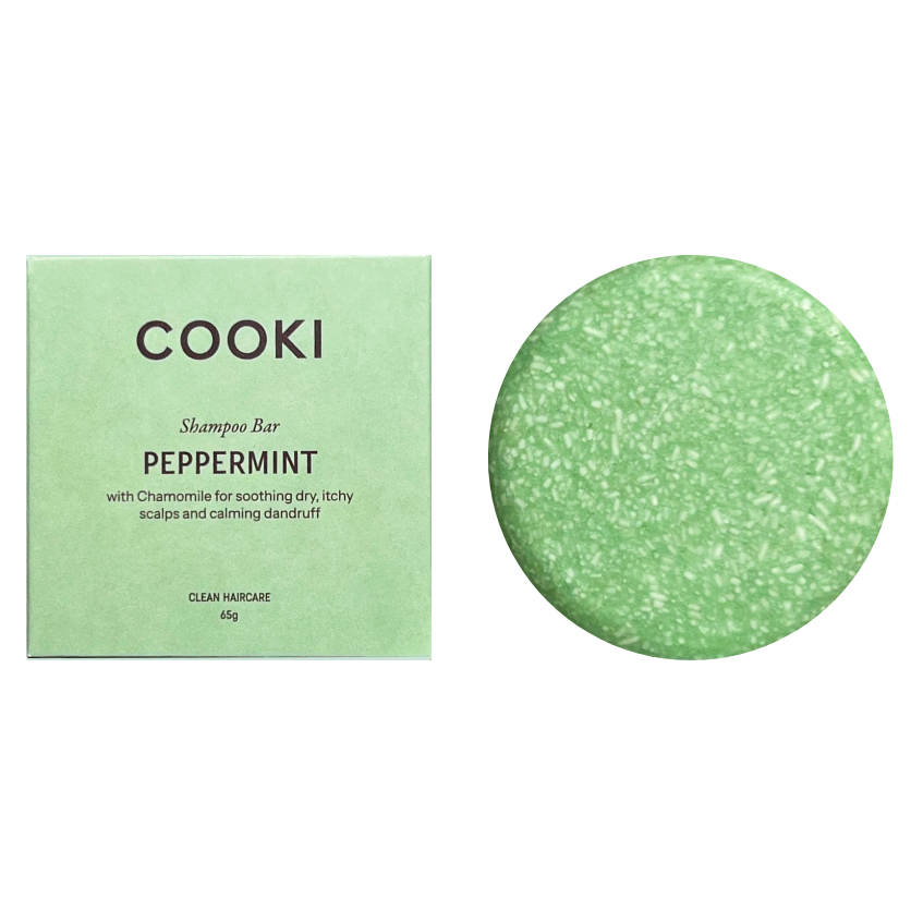 Cooki Haircare Peppermint & Chamomile Shampoo Bar In A Box 75g