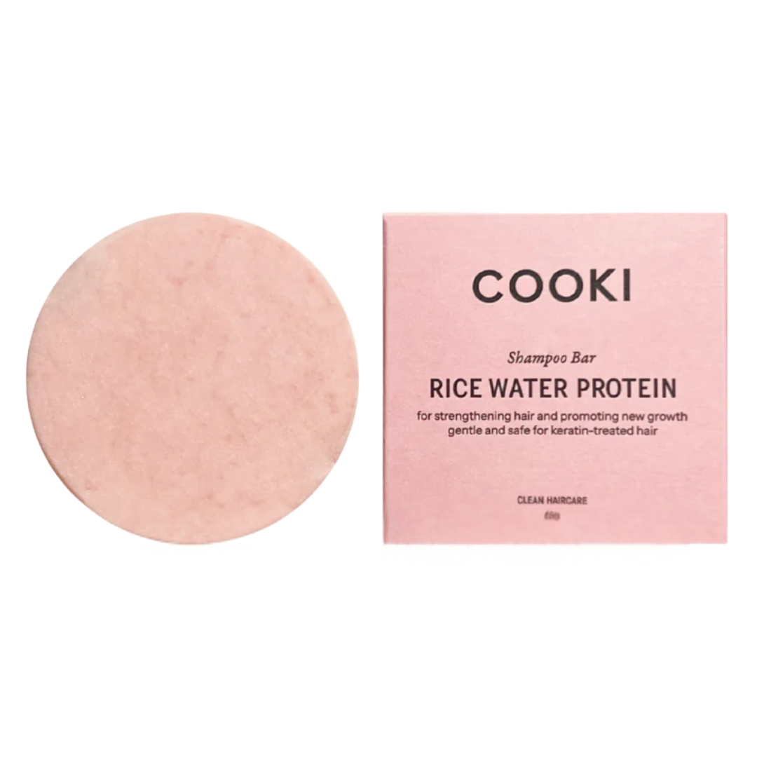 Cooki Haircare Rice Water Protein Shampoo Bar In Box 65g