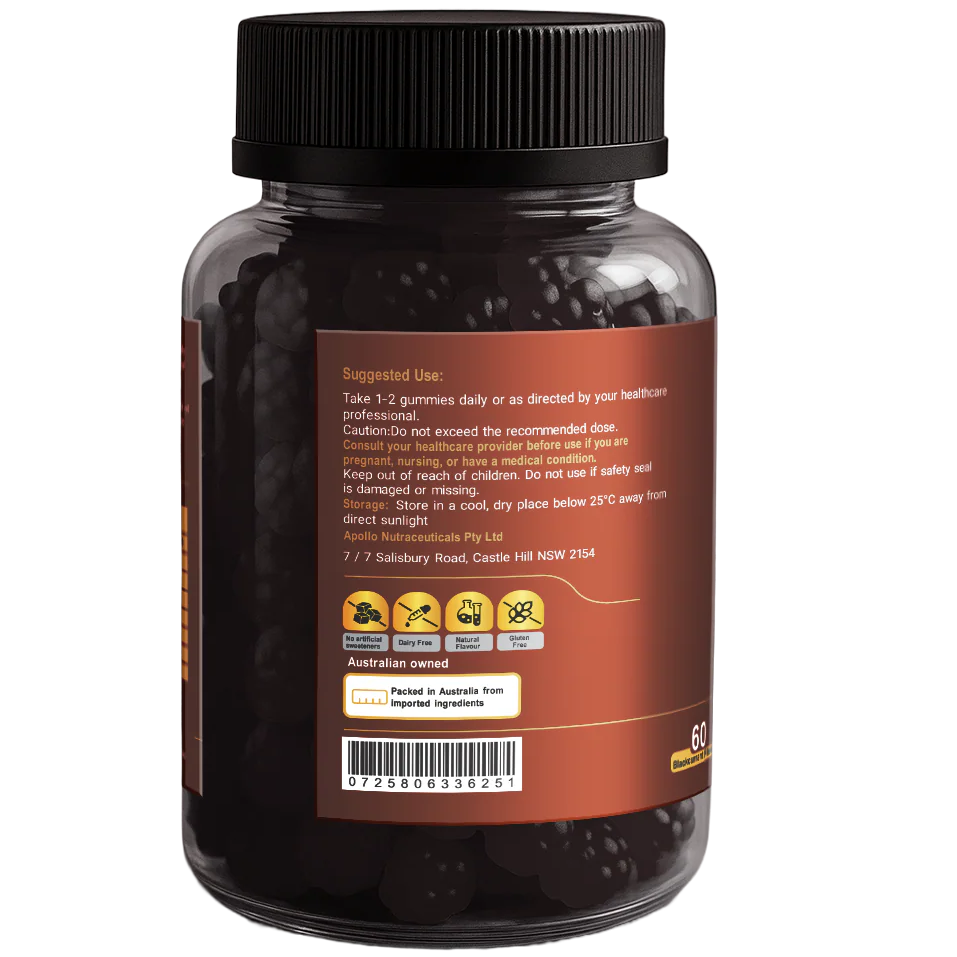 Apollo Black Seed Oil Gummies 60 Pieces