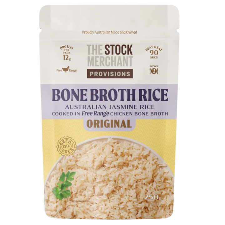 The Stock Merchant Rice Bone Broth Original 250g