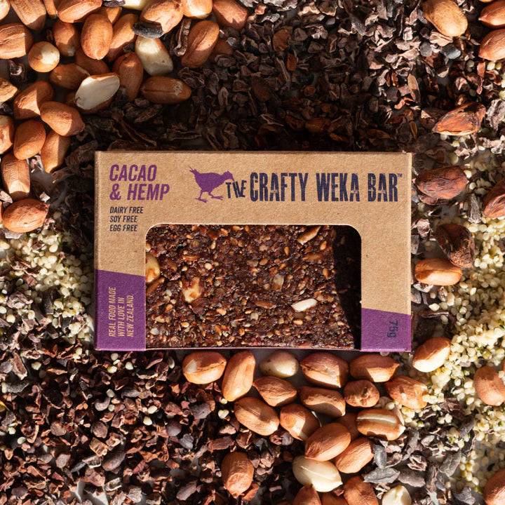 Crafty Weka Cacao & Hemp Muesli Bar 75g