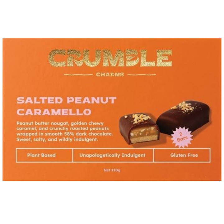 Crumble Charms Salted Peanut Caramello 2 Pack 110g
