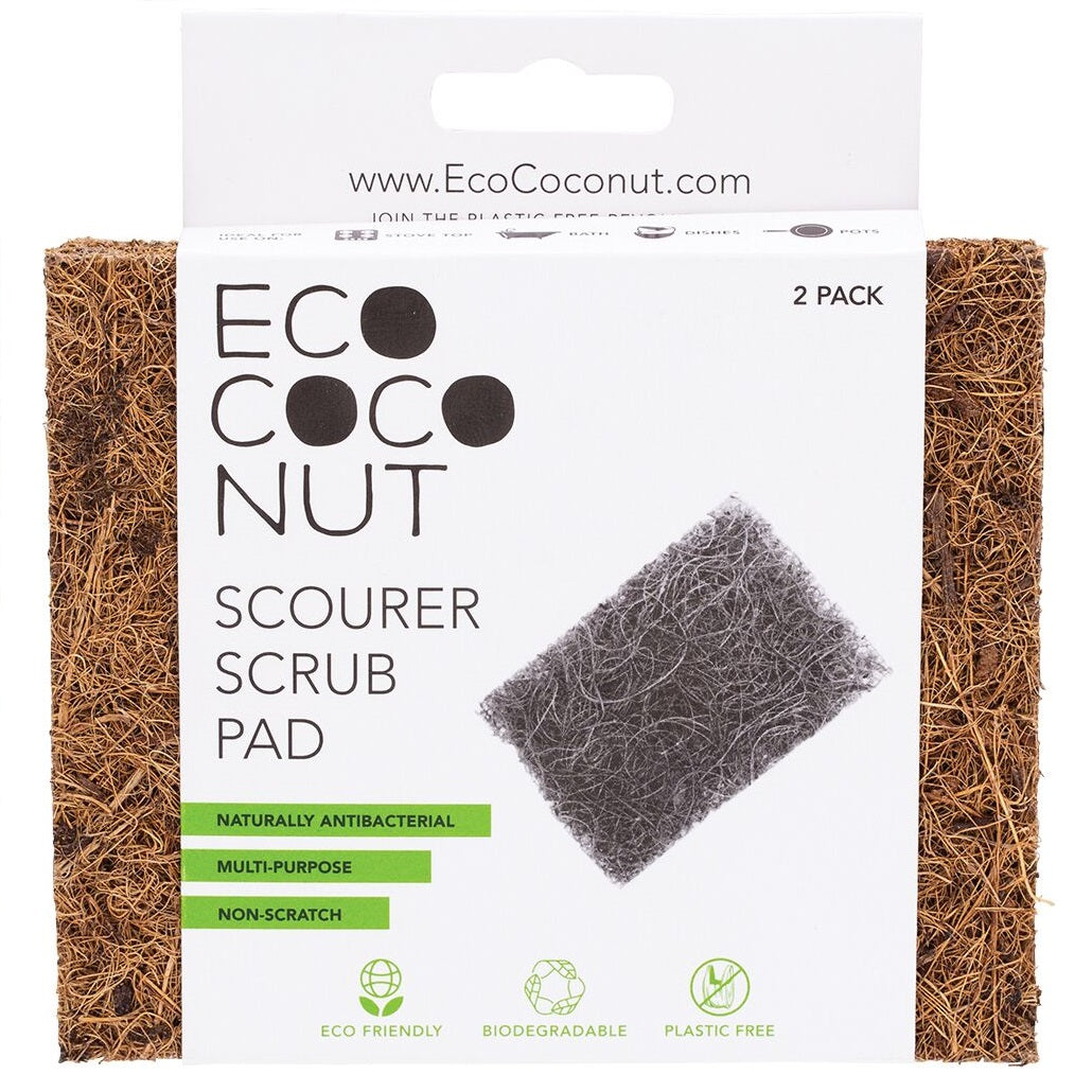 Ecococonut Coconut Fibre Scourer 2 Pack