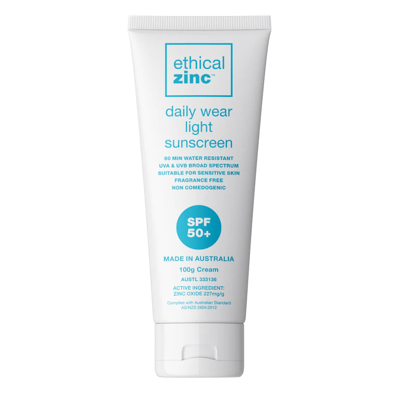 Ethical Zinc Light Sunscreen Spf 50+ 100g