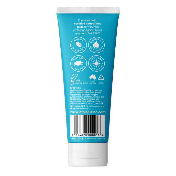 Ethical Zinc Natural Clear Zinc Sunscreen Spf 50 50g