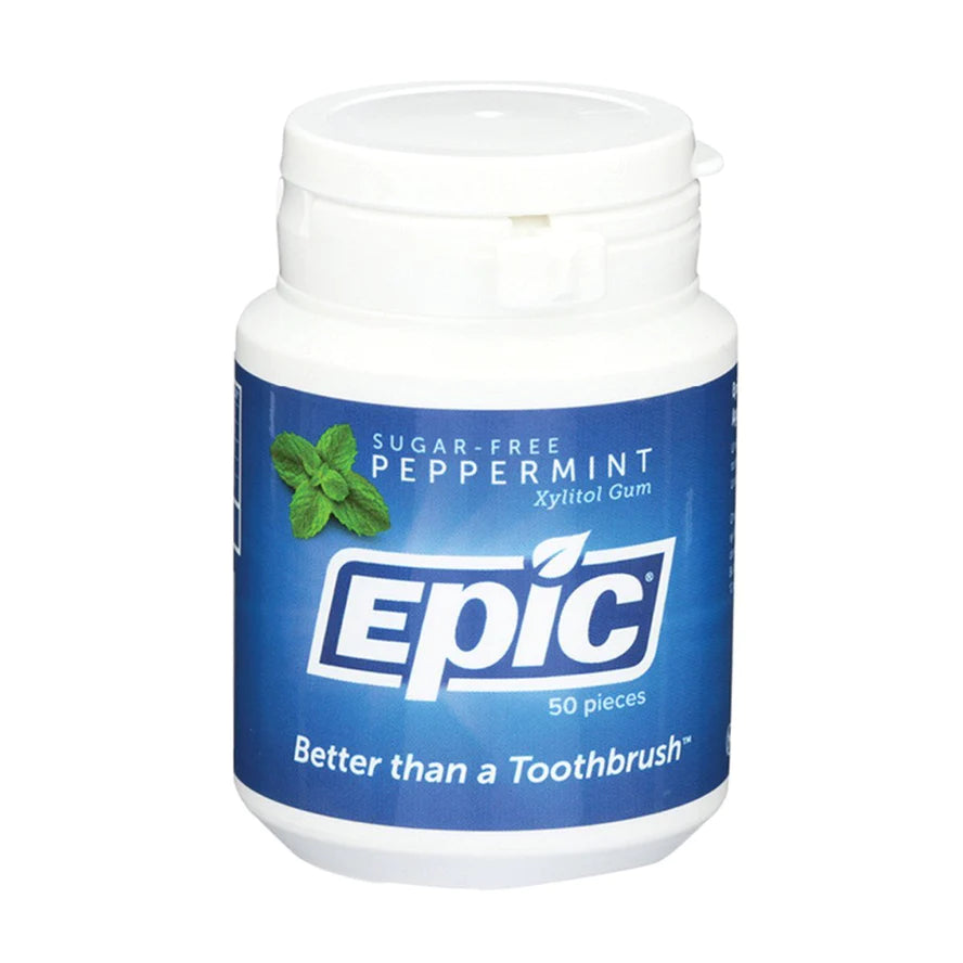 Epic Peppermint Xylitol Gum 50 Pieces