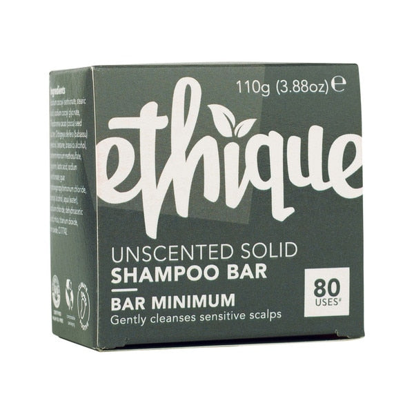 Ethique Bar Shampoo Solid Bar Minimum (gently Cleanses Sensitive Scalps) Unscented 110g