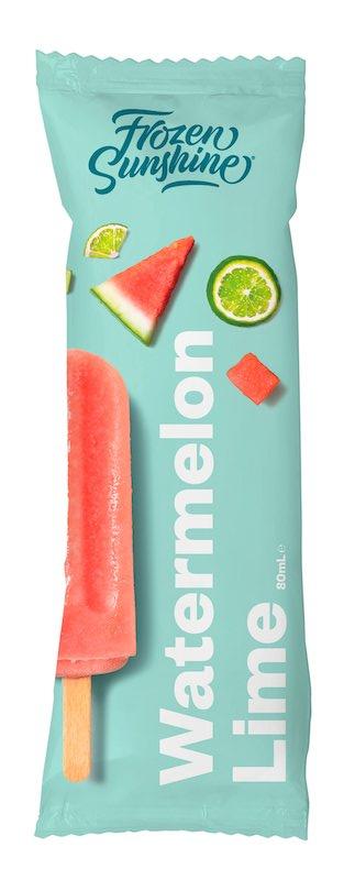 Frozen Sunshine Single Watermelon Lime Ice Block 80ml