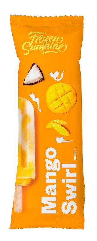 Frozen Sunshine Single Mango Swirl Ice Block 80ml