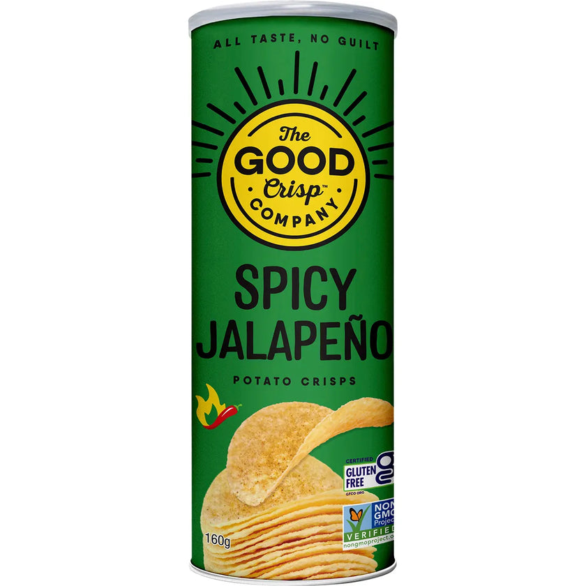 The Good Crisp Company Potato Crisps Spicy Jalapeno 160g