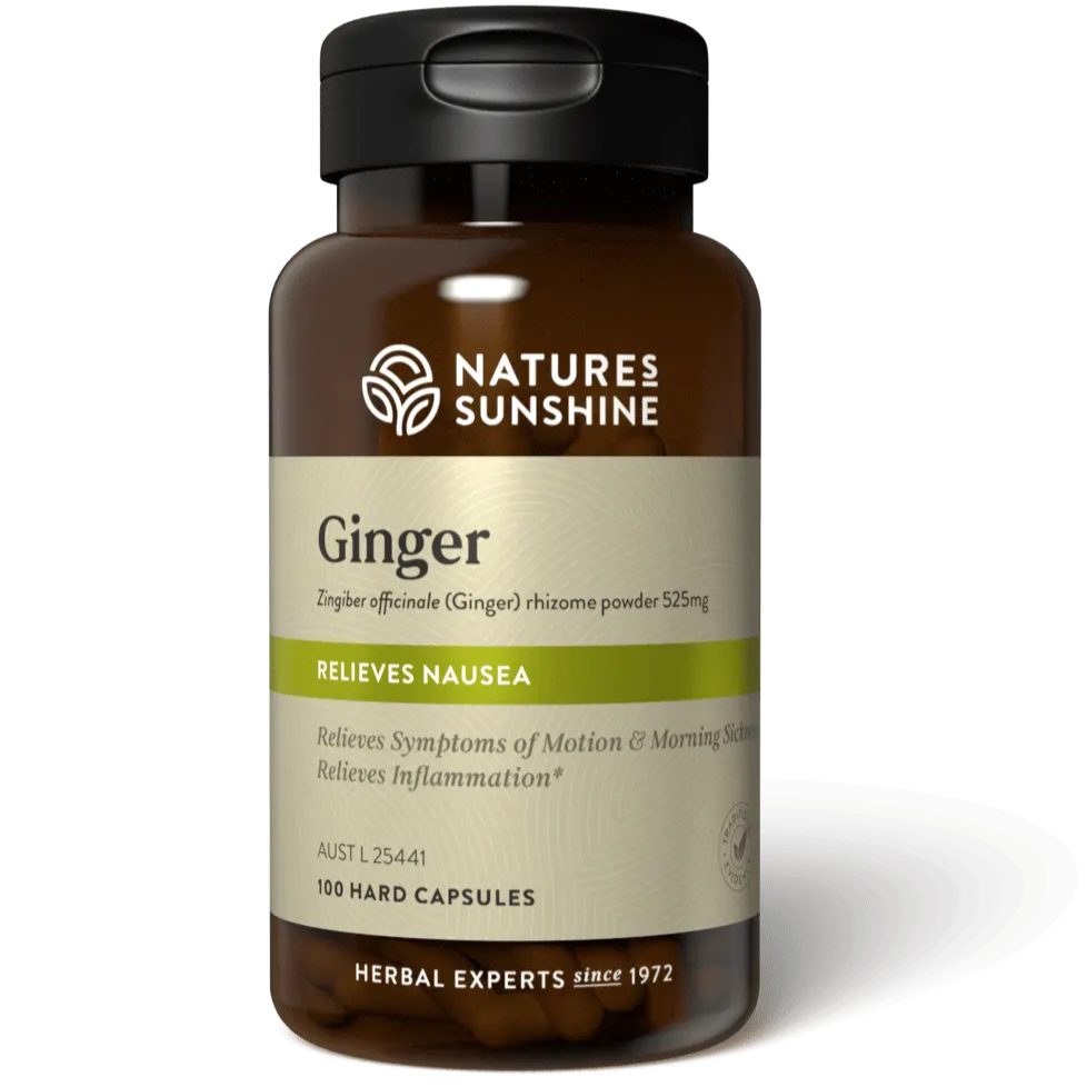 Natures Sunshine Ginger 100c