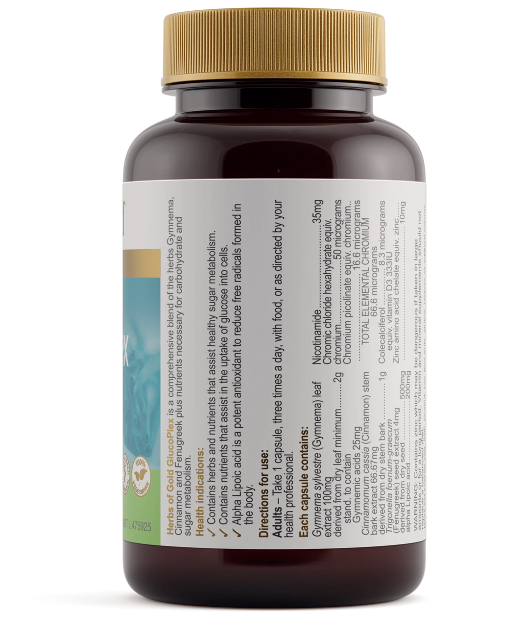Herbs Of Gold Glucoplex 60c