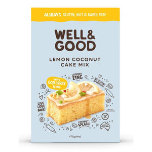 Well & Good Lemon Coconut Cake Mix 475g