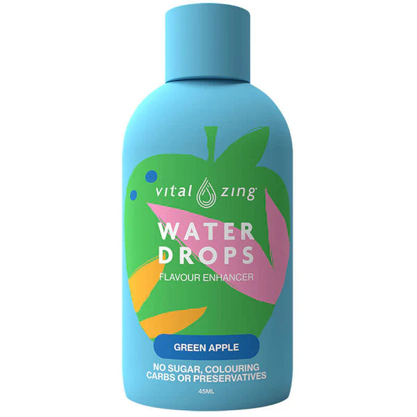 Vital Zing Water Drops Green Apple 45ml