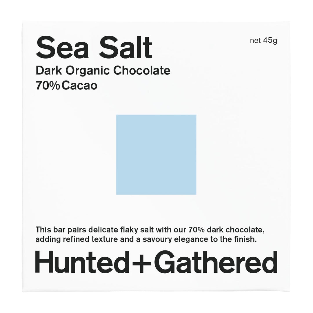 Hunted + Gathered Sea Salt Organic Chocolate 45g