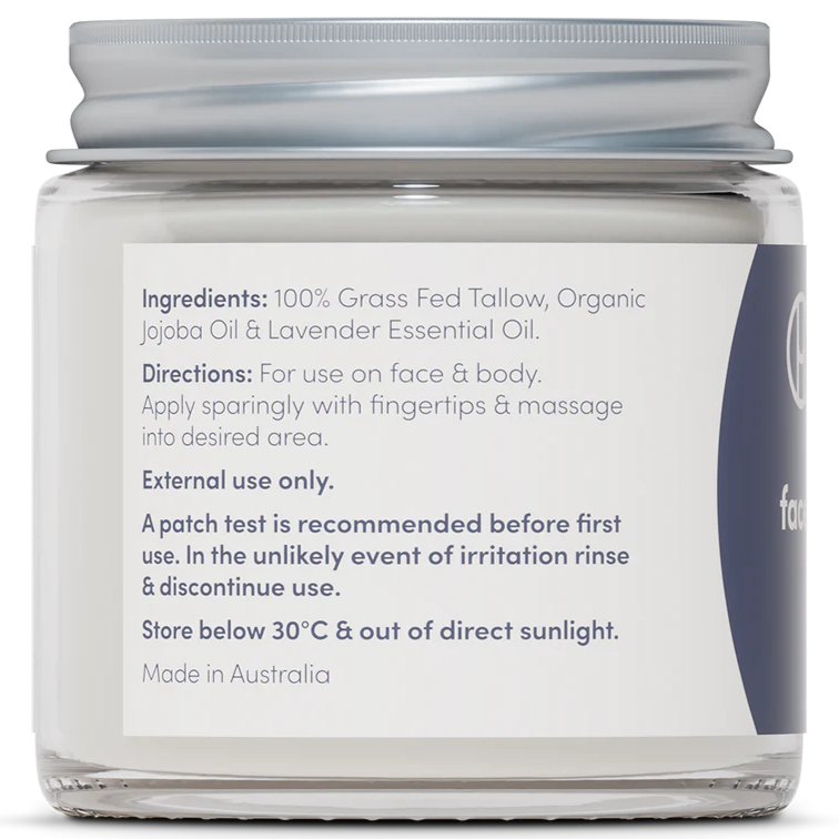 Handmaid Whipped Tallow Face Body Balm Lavender 80g