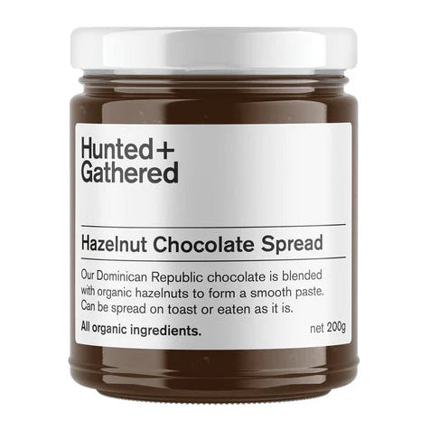 Hunted + Gathered Organic Hazelnut Chocolate Spread 200g