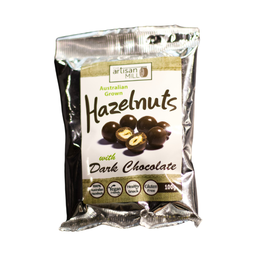 Pepo Farms Dark Chocolate Australian Hazelnuts 100g