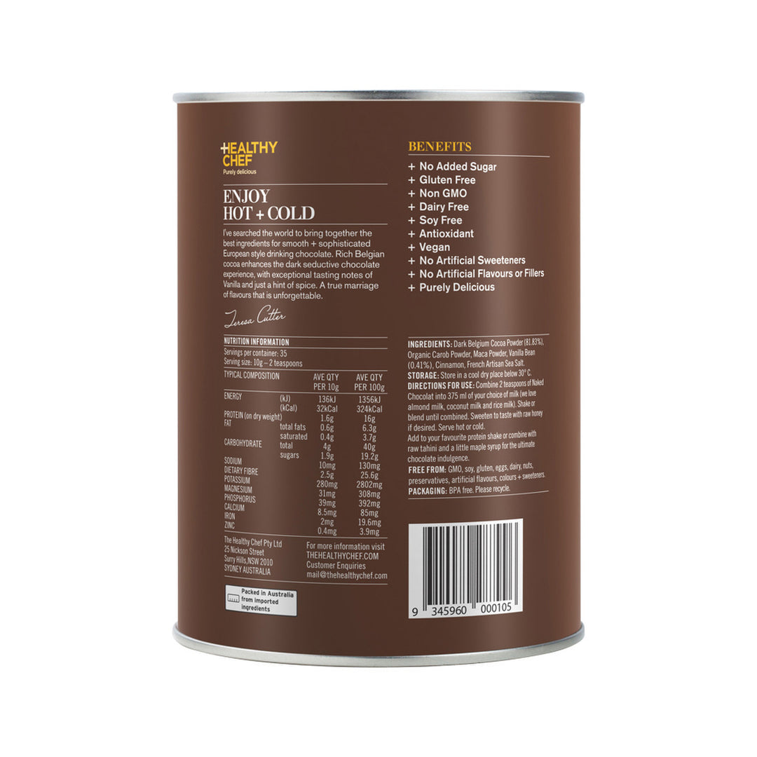 The Healthy Chef Naked Dark Drinking Chocolate 350g