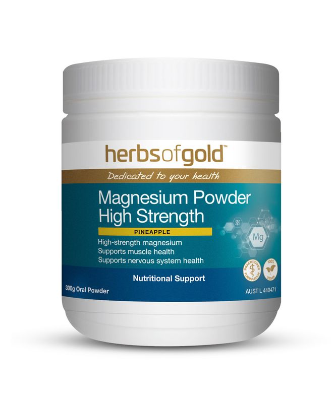 Herbs Of Gold Magnesium Powder High Strength