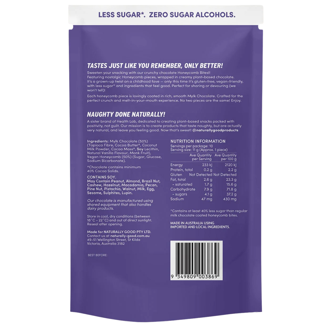 Naturally Good Choc Honeycomb Bites 120g