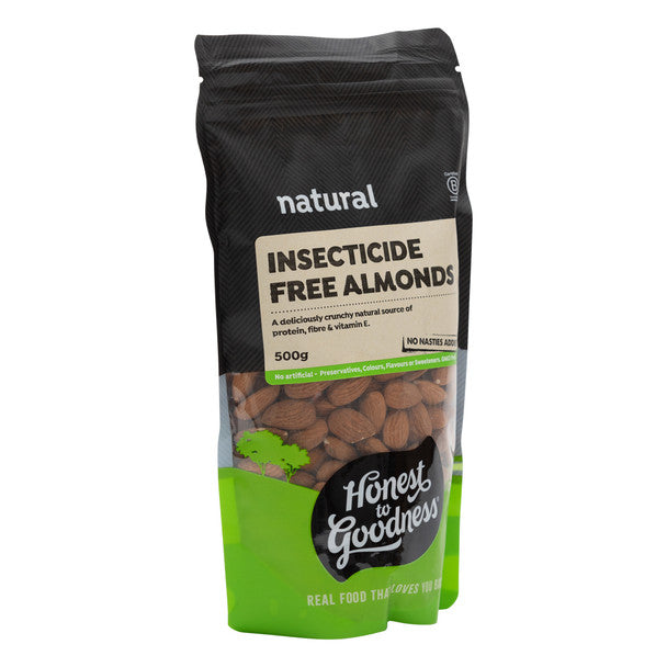 Honest To Goodness Insecticide Free Almonds 500g