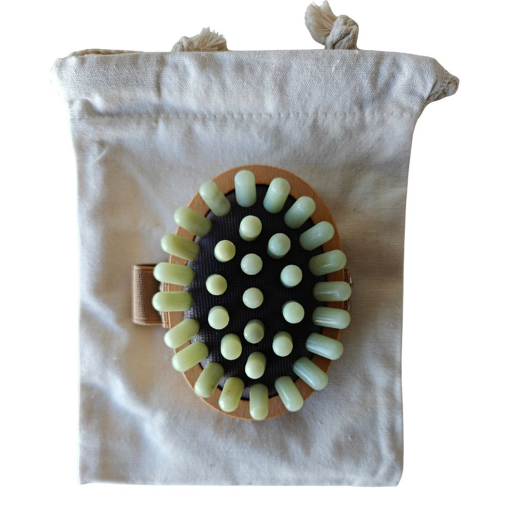 Grasses For Life Jade & Beechwood Lymphatic Brush