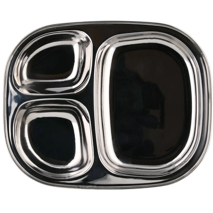 Ever Eco Stainless Steel Divided Kids Plate 1 Piece