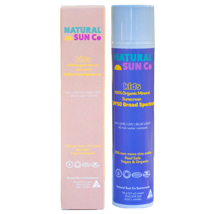 Natural Sun Co Kids Organic Mineral Sunscreen Spf50 100g