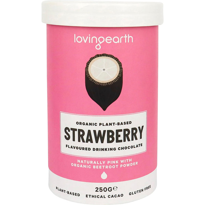 Loving Earth Strawberry Drinking Chocolate 250g