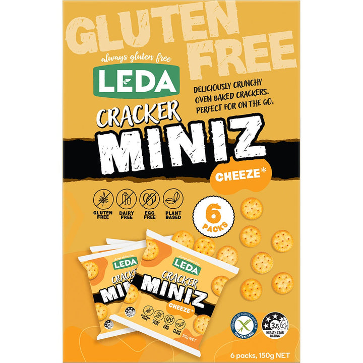 Leda Cracker Miniz Cheeze Multipack 6 X 150g