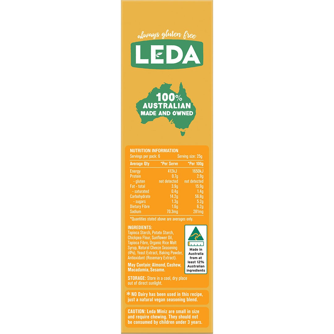 Leda Cracker Miniz Cheeze Multipack 6 X 150g