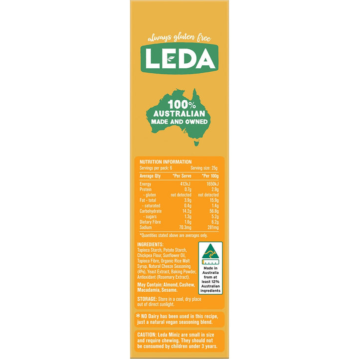 Leda Cracker Miniz Cheeze Multipack 6 X 150g