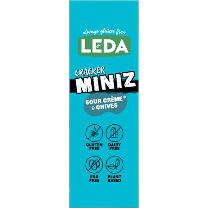 Leda Cracker Miniz Sour Creme & Chives 150g