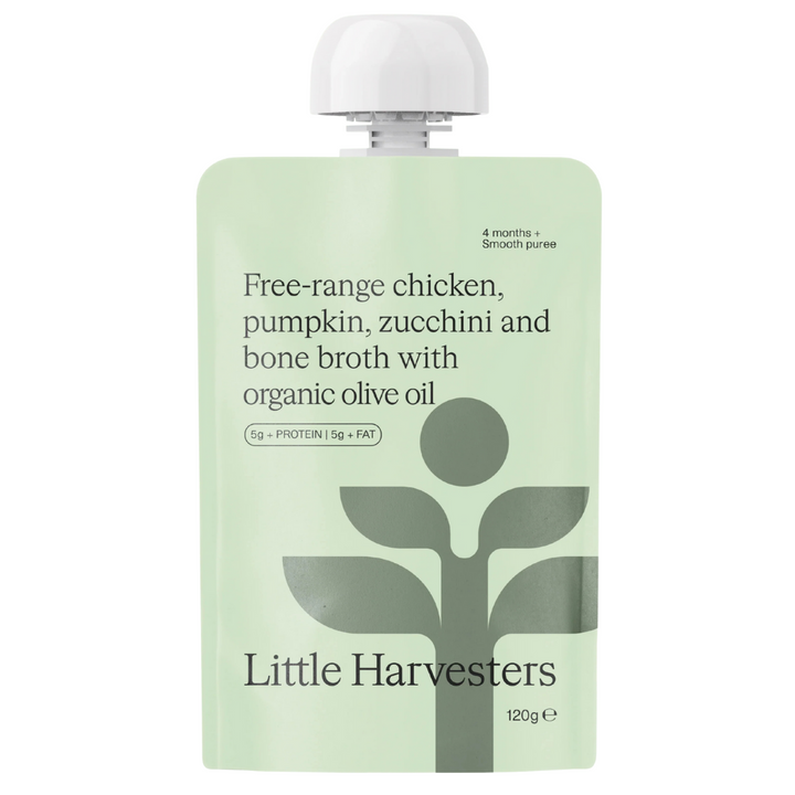 Little Harvesters Puree Pouch Free Range Chicken & Zucchini 120g