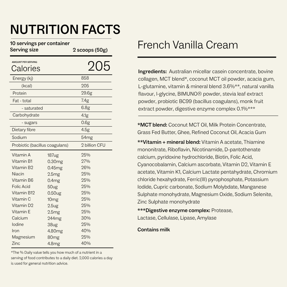 My Way Up Lean Shakes French Vanilla Cream 500g
