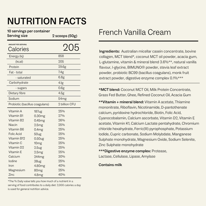 My Way Up Lean Shakes French Vanilla Cream 500g