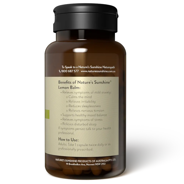 Natures Sunshine Lemon Balm 60c