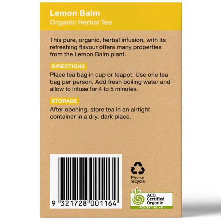 Planet Organic Lemon Balm 25tb
