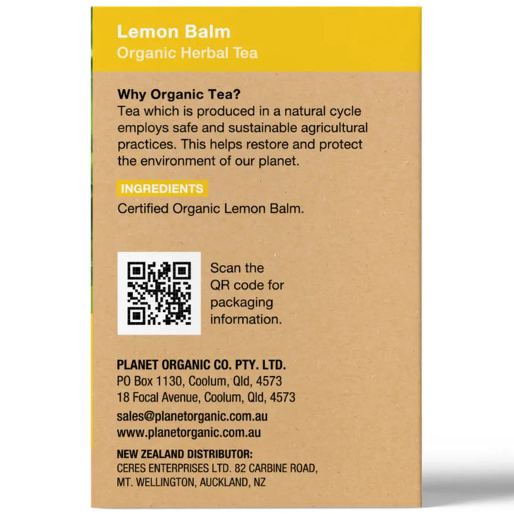 Planet Organic Lemon Balm 25tb