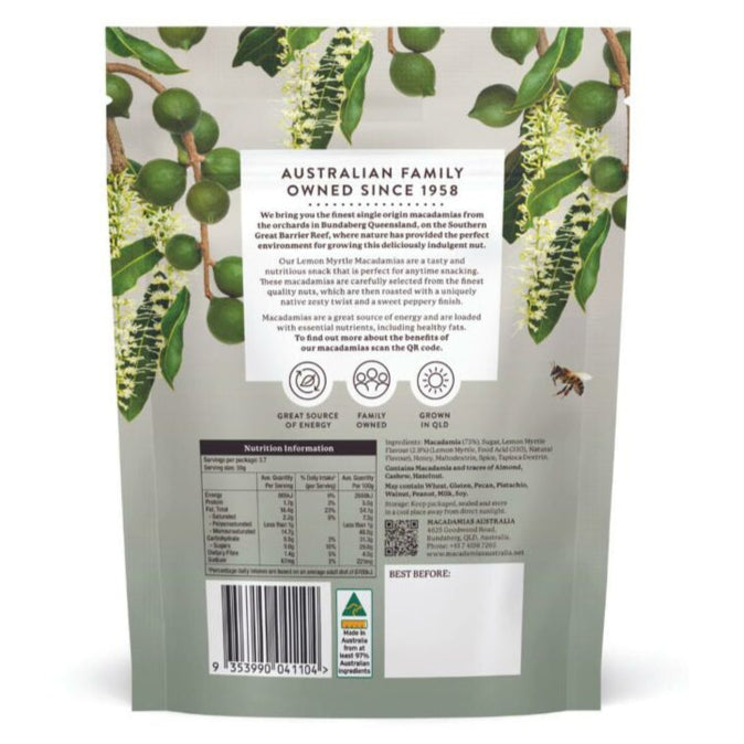 Macadamias Australia Lemon Myrtle Macadamias 110g