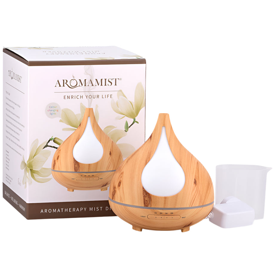 Aromamist Ultrasonic Mist Diffuser Woodgrain Beech