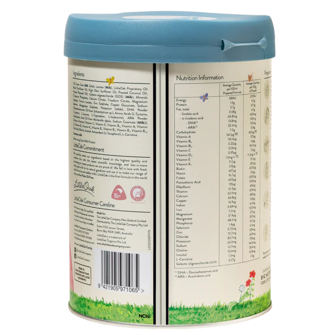 Littleoak Natural Goat Milk Infant Formula Stage 1 800g