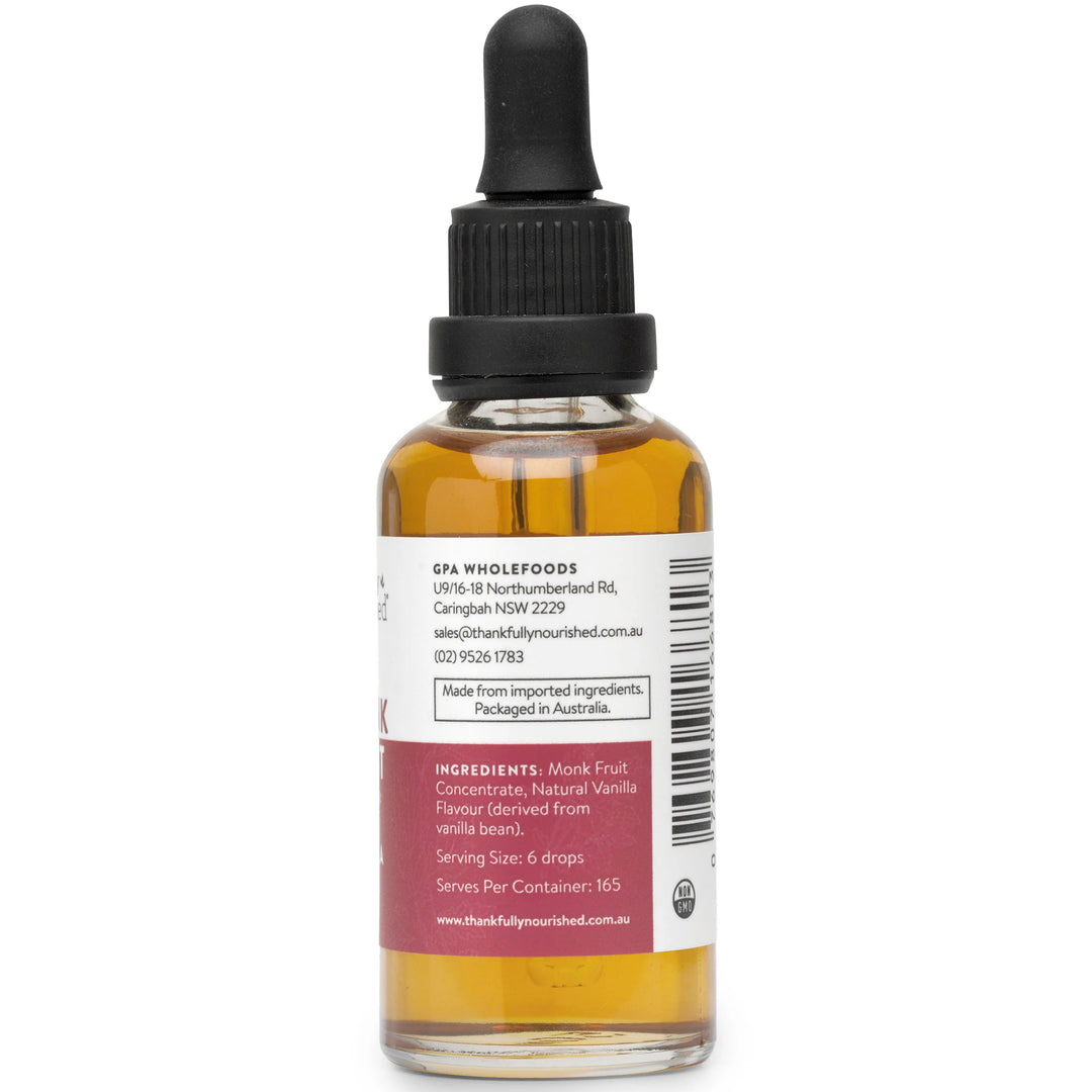 Thankfully Nourished Monk Fruit Concentrate Vanilla
