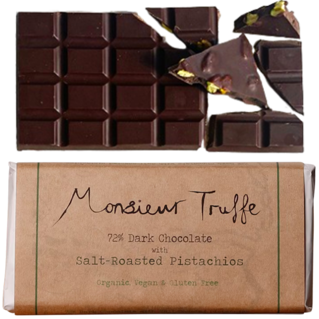 Monsiuer Truffle Dark Chocolate 70% Salted Roasted Pistachio 90g